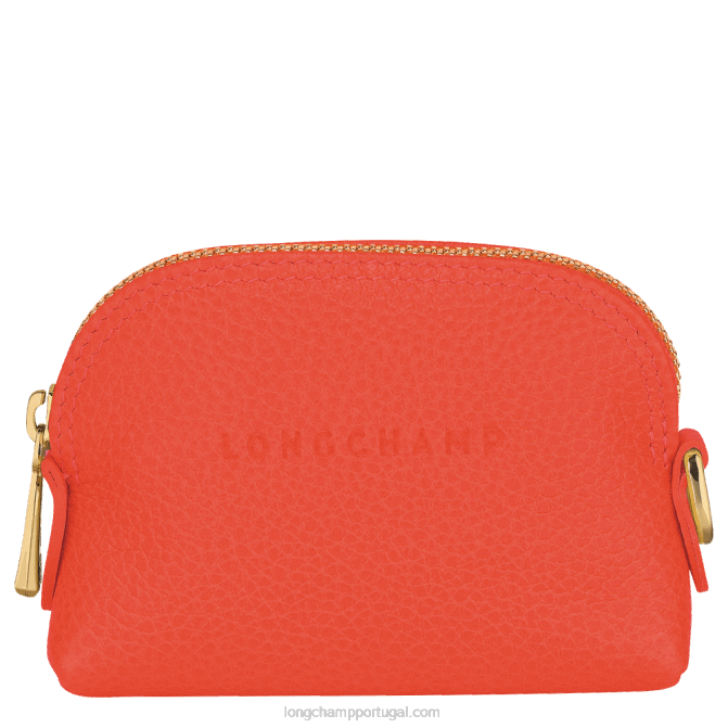 Longchamp 6DPZ525 laranja mulheres porta-moedas Le Folonne