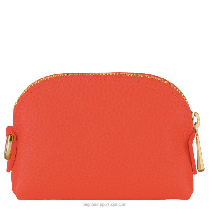Longchamp 6DPZ525 laranja mulheres porta-moedas Le Folonne