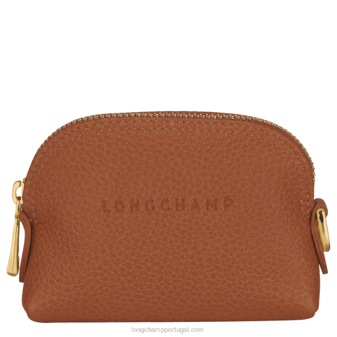 Longchamp 6DPZ526 caramelo mulheres porta-moedas Le Folonne