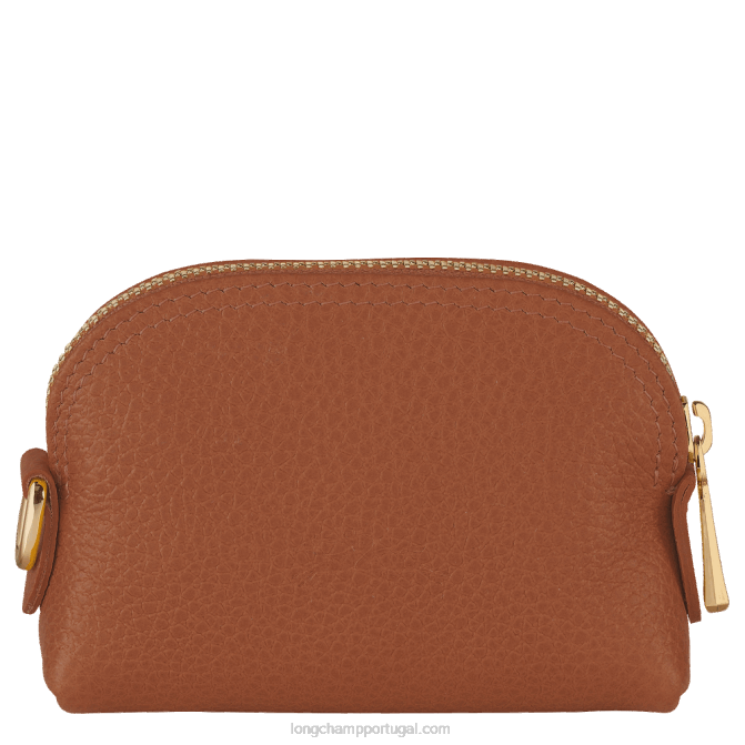 Longchamp 6DPZ526 caramelo mulheres porta-moedas Le Folonne