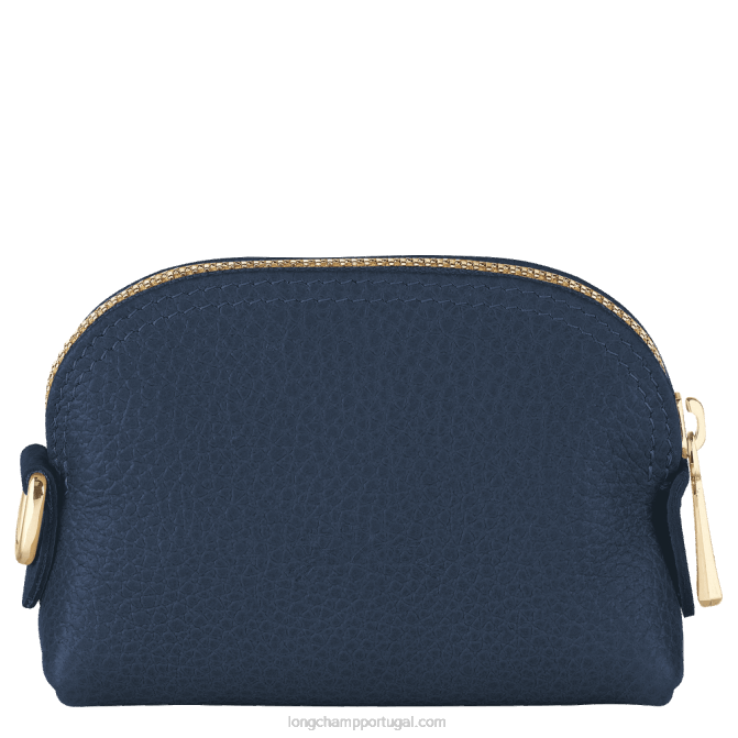 Longchamp 6DPZ530 marinha mulheres porta-moedas Le Folonne