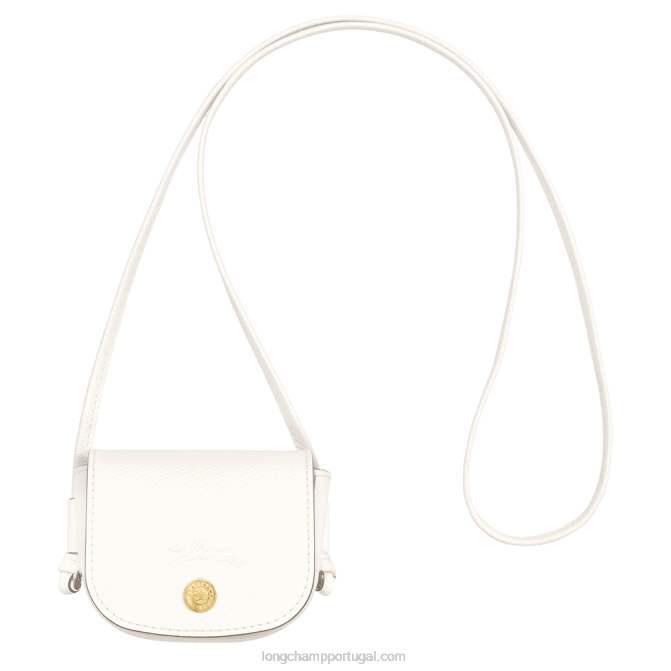 Longchamp 6DPZ532 branco mulheres porta-moedas epure com renda de couro