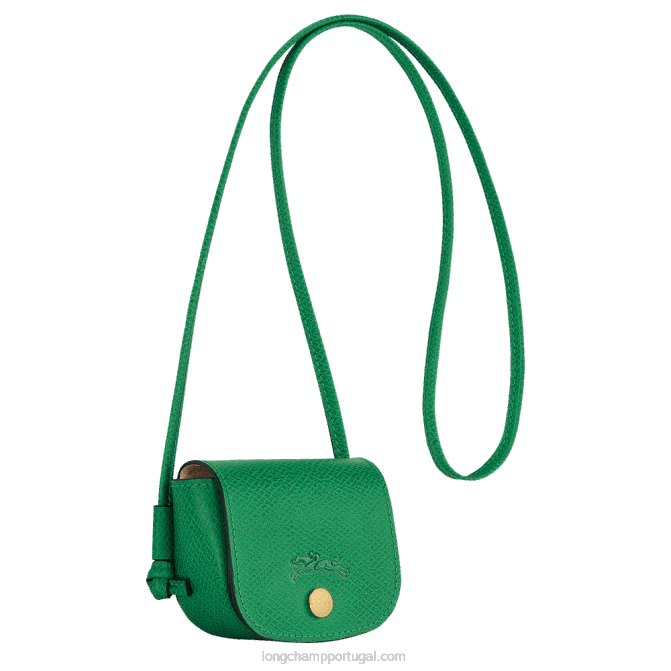 Longchamp 6DPZ534 verde mulheres porta-moedas epure com renda de couro