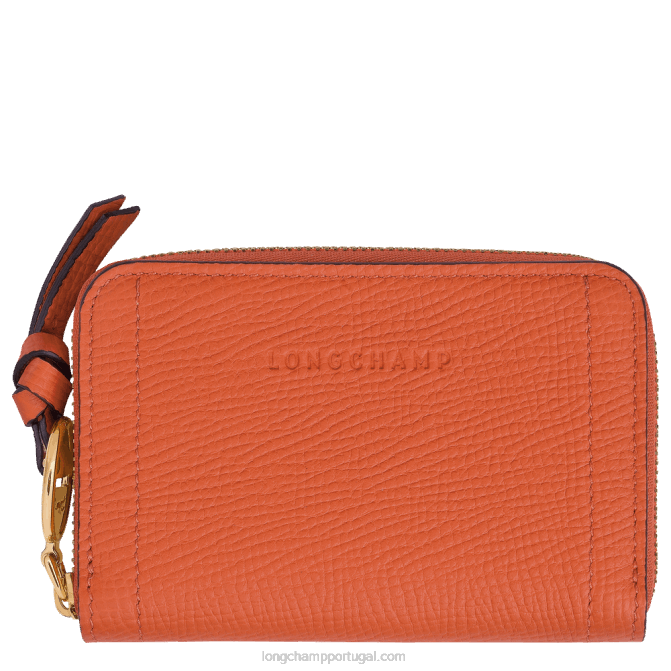 Longchamp 6DPZ541 carot mulheres bolsa de moedas de caixa de correio