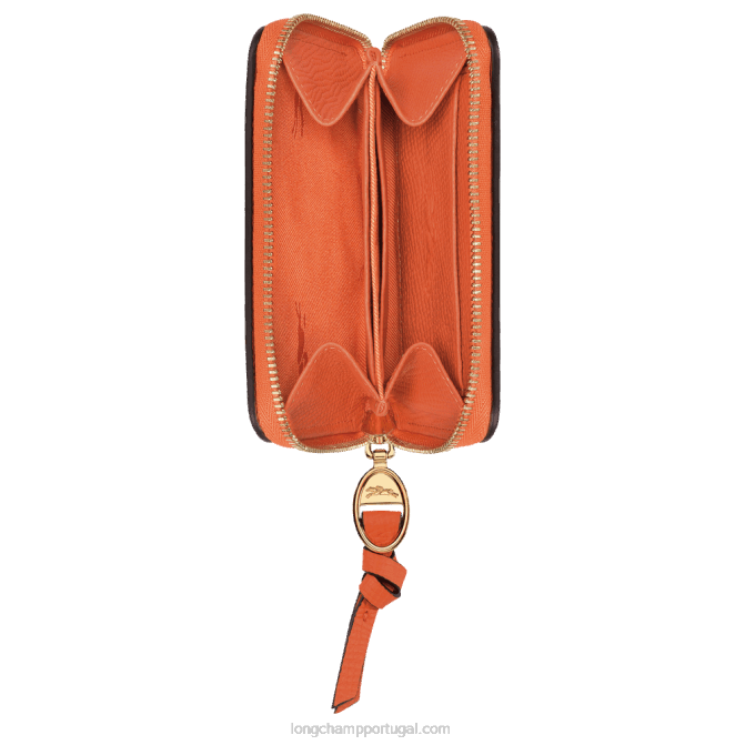 Longchamp 6DPZ541 carot mulheres bolsa de moedas de caixa de correio