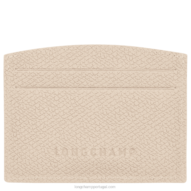 Longchamp 6DPZ639 papel mulheres titular do cartão roseau