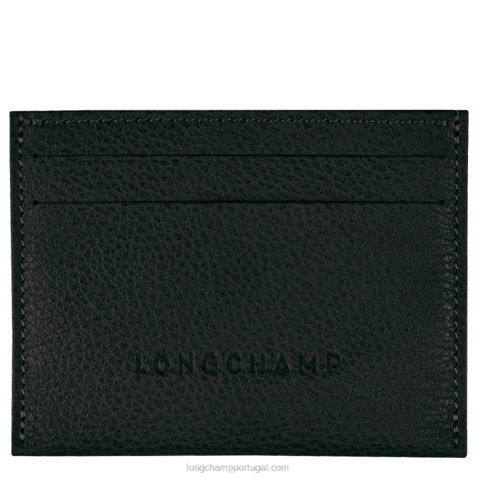 Longchamp 6DPZ643 preto mulheres Titular do cartão Le Foulonne